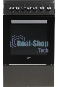 Плита электрическая Beko FSS57100GX серебристый, конфорок 4 шт, духовка 60 л, 50 см x 85 см x 60 см