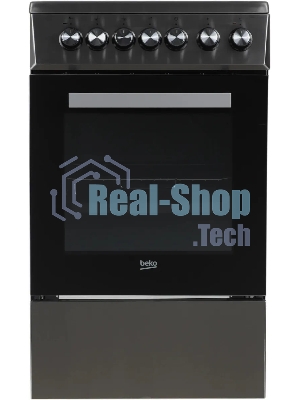 Плита электрическая Beko FSS57100GX серебристый, конфорок 4 шт, духовка 60 л, 50 см x 85 см x 60 см