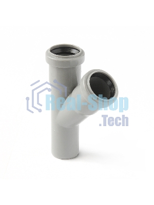 Тройник канализационный (полипропилен) 50x50/45град.