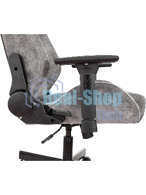 Кресло Бюрократ Knight N1 Fabric серый, ткань, 120 кг, механизм качания
