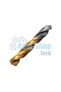 Сверло спиральное по металлу Denzel 6 x 93мм, Р6М5, Golden Tip