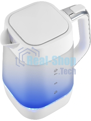 Чайник электрический Vitek VT-WK1058 1.7л. 2200Вт белый корпус: стекло/пластик