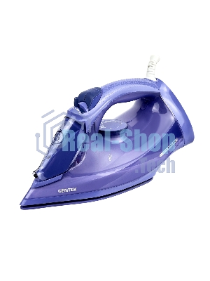 Утюг Centek CT-3300 фиолетовый, 2800 Вт, 60 г/мин, 190 г/мин, 600 мл