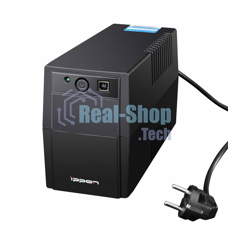 Источник бесперебойного питания Ippon Back Basic 1050 Euro 600Вт 1050ВА черный