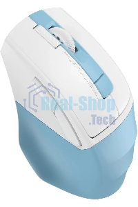 Мышь беспроводная A4Tech Fstyler FG45CS Air2 голубой/белый, 2000 dpi, радиоканал, USB, кнопки - 7