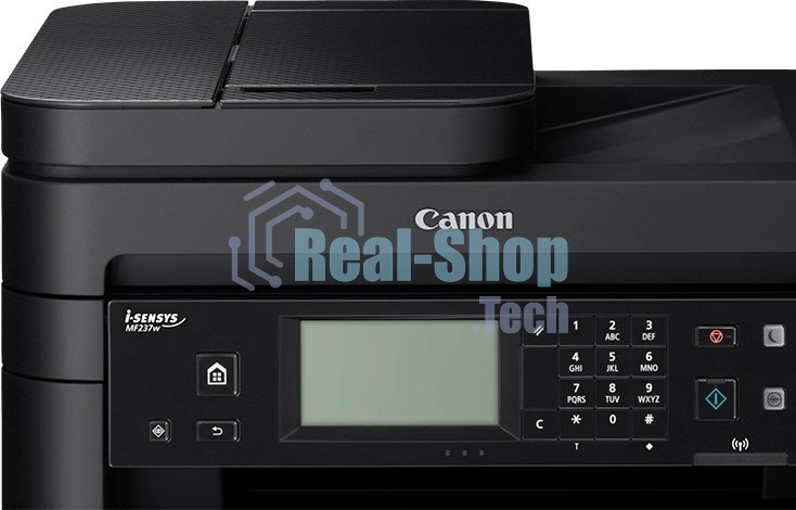 МФУ лазерное Canon i-Sensys MF237W (1418C105/1418C121/1418C122/1418C169/1418C161/1418C113/1418С030/1418C031), A4, ч/б, печ. до 23 стр/мин., 1200 x 1200 dpi (печать) 600x600dpi (скан.), USB, RJ-45, Wi-Fi
