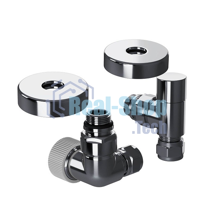 Набор термостатический трехосевой Royal Thermo Design Pro 15мм М30х1,5 (Хром)