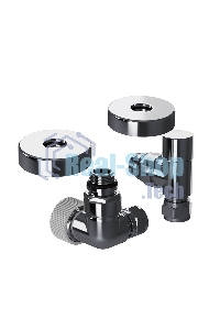 Набор термостатический трехосевой Royal Thermo Design Pro 15мм М30х1,5 (Хром)