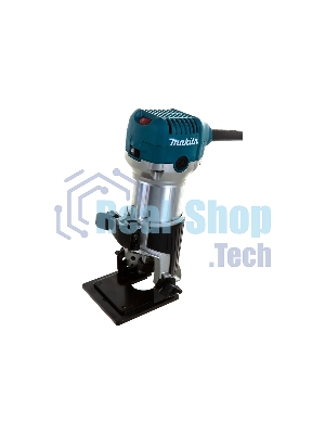 Фрезеры Makita RT0700CX2 Фрезер кромочный,710Вт,10000-30000об\м,цанга-6-8мм,1.8кг,сум,прям направляющая,погруж и накл подошвы