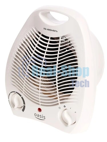 Тепловентилятор Oasis SB-20R белый, 2000 Вт, 20 м2