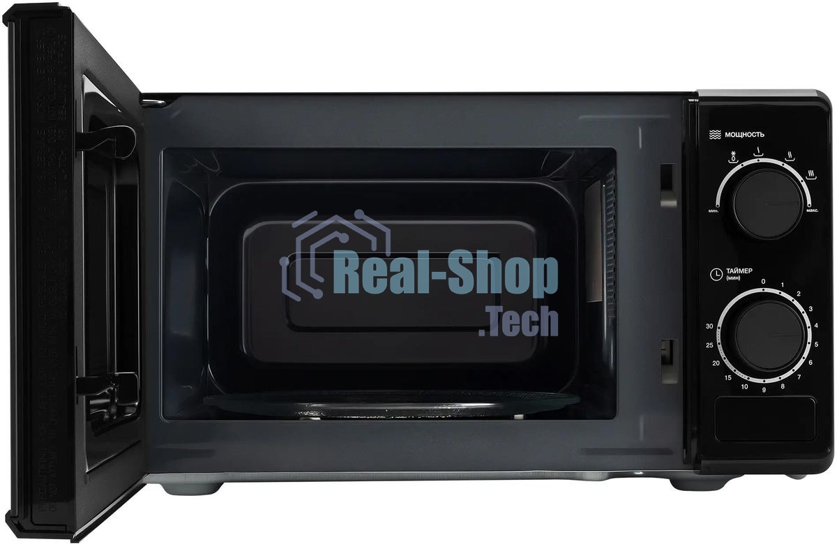 Микроволновая печь Hyundai HYM-M2096 черный, 20 л, 700 Вт, переключатели - поворотный механизм