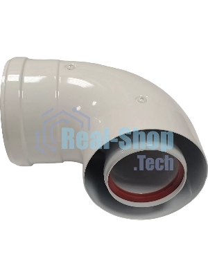 Отвод 90 град. коаксиальный для котлов ECO Classic 60-100 мм