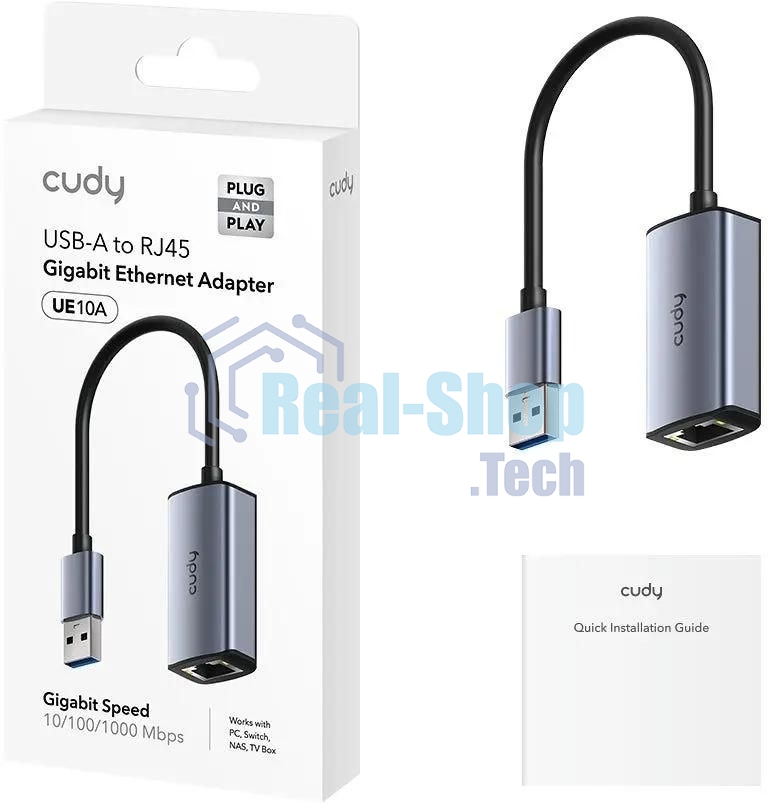 Сетевой адаптер Gigabit Ethernet Cudy UE10A USB 3.0
