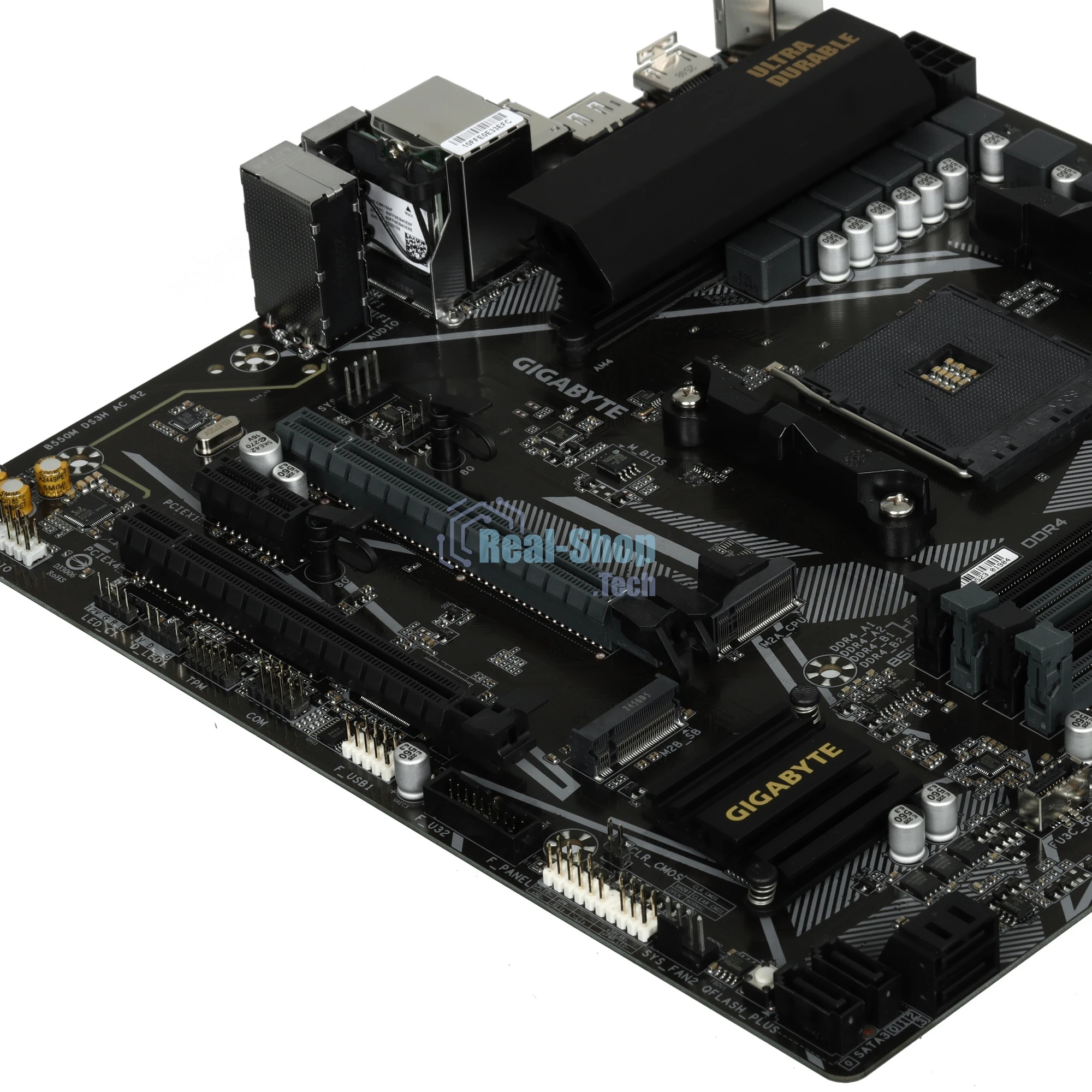 Материнская плата Gigabyte B550M DS3H AC R2, AM4, AMD B550, 4xDDR4, 4xSATA, 2xM.2, 1xPCIe 4.0 x16, 1xPCIe 3.0 x4, 1xPCIe 3.0 x1, 1xDP, 1xHDMI, 1x1Gb LAN, Wi-Fi, Bluetooth 5.0, 4xUSB-A 5Gbps, 2xUSB-A 2.0, 3x3.5 мм, 7.1, mATX