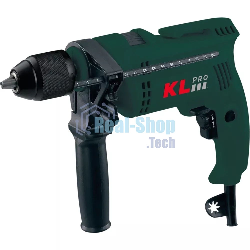 Профессиональная дрель ударная KLPRO KLDM1305 (800 Вт, 13 мм)