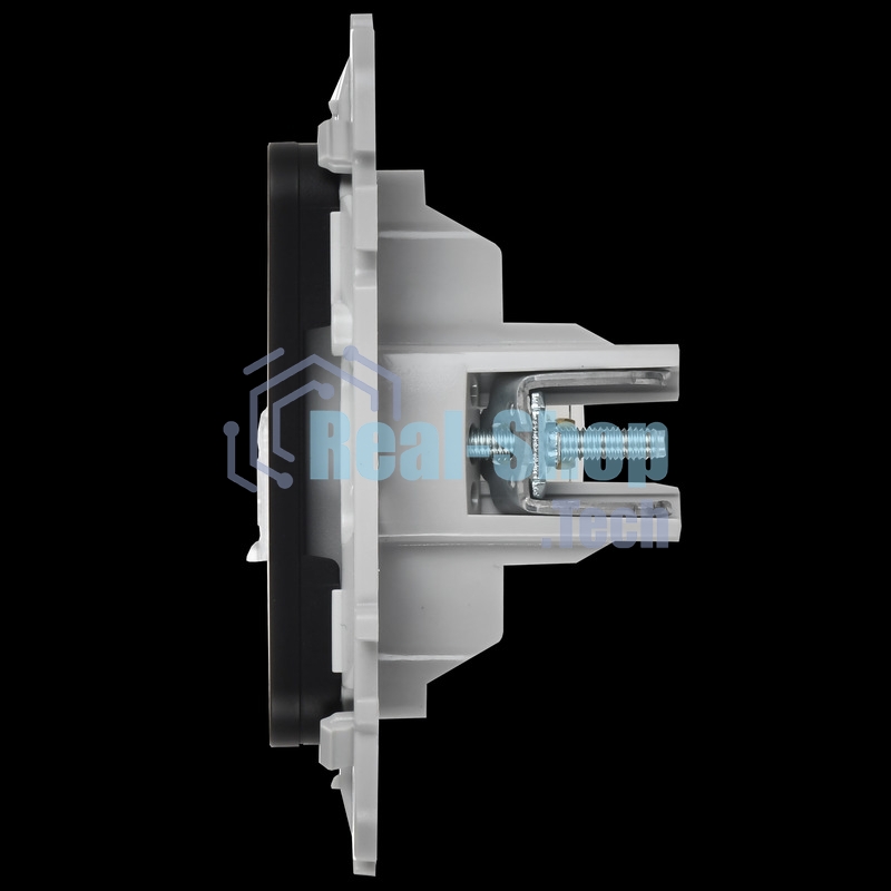 Розетка 2-местная RJ45/TV категория 5Е UTP РКТВ5е-2-0-ФлЧ черный FLITE