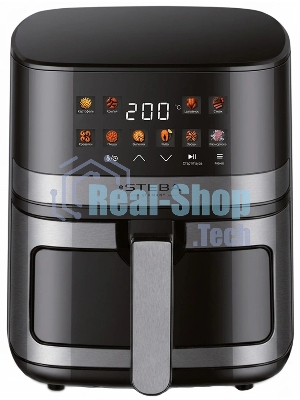 Аэрогриль Steba HF 1500 AIRIX черный/серебристый, 1400 Вт, 5 л, сенсор, 10 программ