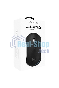 Мышь беспроводная Qumo Office Luna M74 черный, 1600 dpi, радиоканал, USB, кнопки - 6