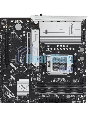 Материнская плата ASUS PRIME B850M-A WIFI, AM5, AMD B850, 4xDDR5, 4xSATA, 3xM.2, 1xPCIe 5.0 x16, 1xPCIe 4.0 x16, 1xHDMI, 2xDP, 1x2.5Gb LAN, Wi-Fi 6E, Bluetooth 5.3, 2xUSB-A 10Gbps, 2xUSB-A 5Gbps, 4xUSB-A 2.0, 3x3.5 мм, 7.1, mATX