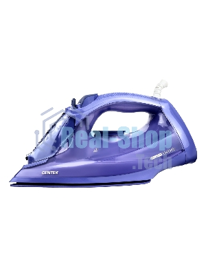 Утюг Centek CT-3300 фиолетовый, 2800 Вт, 60 г/мин, 190 г/мин, 600 мл