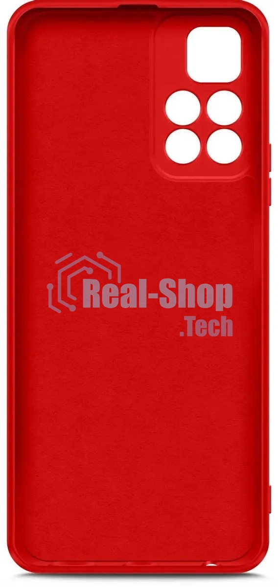 Чехол (клип-кейс) BORASCO Microfiber Case, для Xiaomi Poco M4 Pro, красный