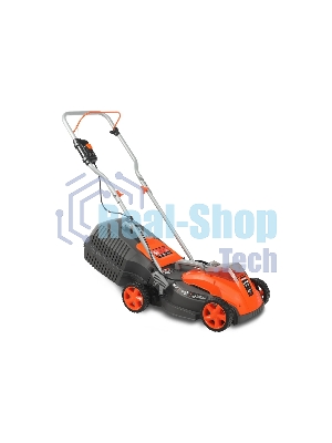Газонокосилка аккумуляторная Patriot CM 432 (поставляется без акб 40В и зарядного), бесщеточ. двиг., 32 см, центр. регулир. 3 пол. 25-75, трав 30 л., мульчирование