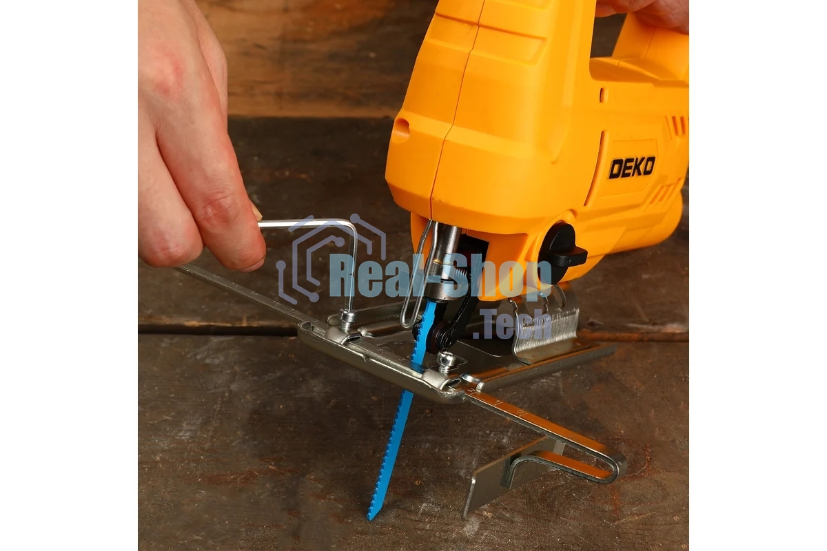 Лобзик электрический Deko DKJS850 850Вт 3000ходов/мин от электросети (кейс в комплекте)