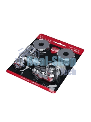 Набор термостатический трехосевой Royal Thermo Design Pro 15мм М30х1,5 (Хром)