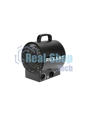 Пушка тепловая электрическая Rexant круглая, прямоугольная подставка, ТЭН, 3кВт