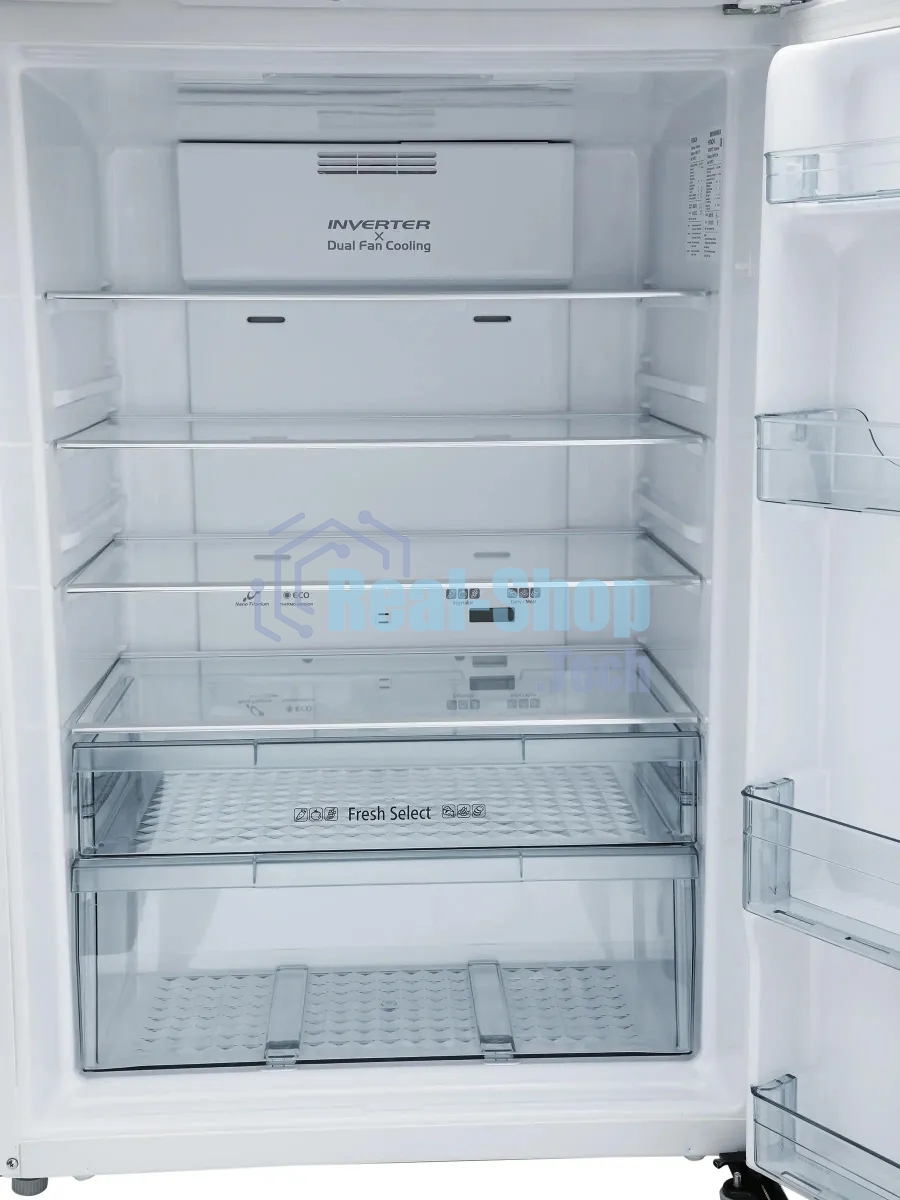 Холодильник Hitachi R-V660PUC7-1 TWH белый текстур. двухкамерный инвертер 405/145л морозилка сверху
