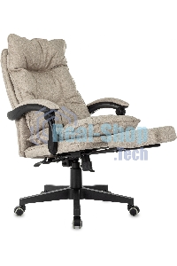 Кресло руководителя Бюрократ CH-820MSG-F бежевый 38-402 крестов. пластик подст. для ног