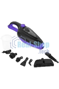 Швабра паровая Kitfort КТ-1051 1500Вт черный/фиолетовый