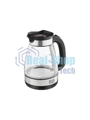 Чайник электрический HOMESTAR HS-1044 1,8 л,стекло,пластик,черный