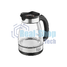 Чайник электрический HOMESTAR HS-1044 1,8 л,стекло,пластик,черный Чайник электрический HOMESTAR HS-1044 1,8 л,стекло,пластик,черный