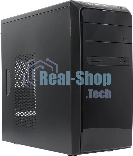 Компьютерный корпус InWin POWERMAN ES726BK USB 3.0 (Mini Tower, mATX, 450W PM-450ATX, USBx2, USB 3.0x2 + Audio, черный)