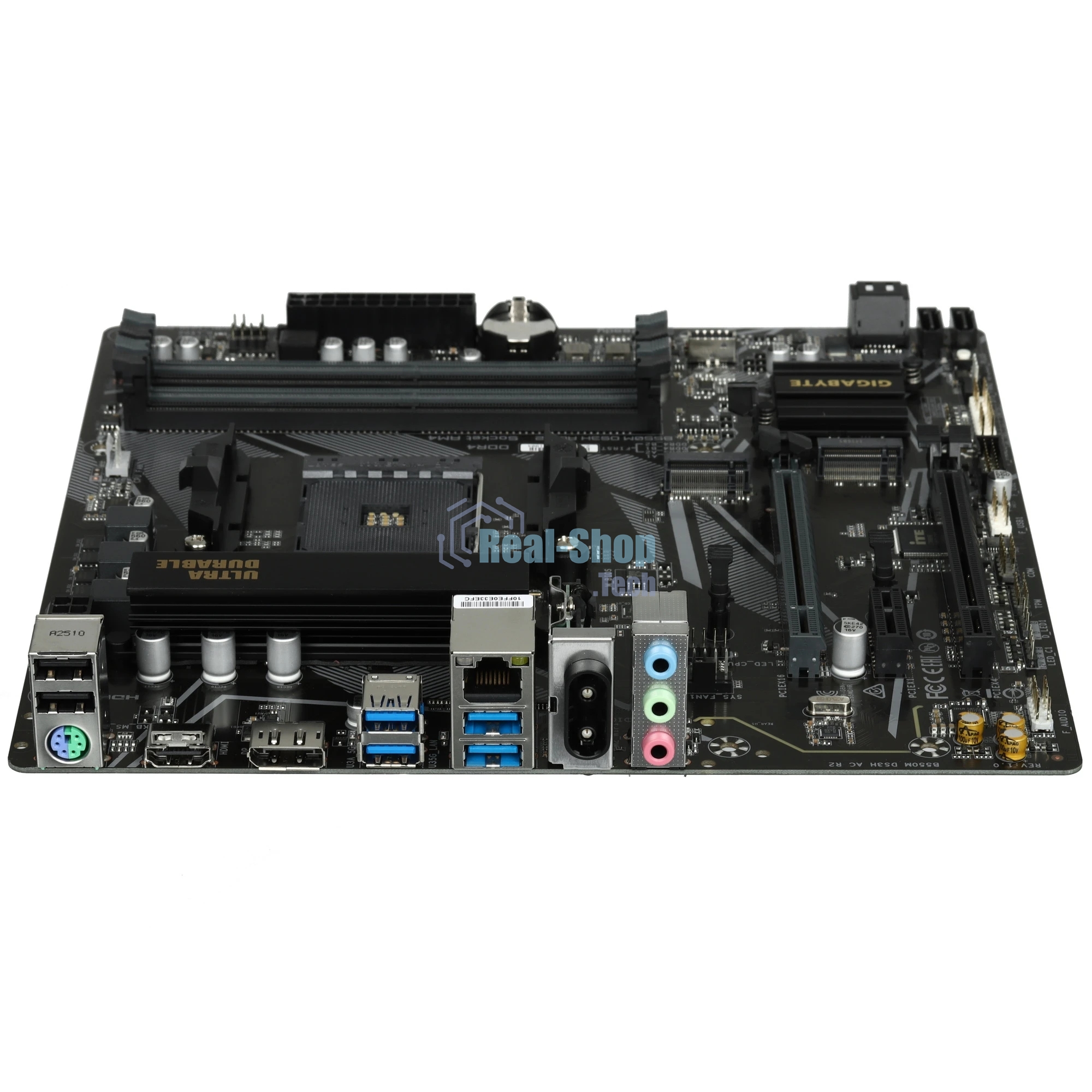 Материнская плата Gigabyte B550M DS3H AC R2, AM4, AMD B550, 4xDDR4, 4xSATA, 2xM.2, 1xPCIe 4.0 x16, 1xPCIe 3.0 x4, 1xPCIe 3.0 x1, 1xDP, 1xHDMI, 1x1Gb LAN, Wi-Fi, Bluetooth 5.0, 4xUSB-A 5Gbps, 2xUSB-A 2.0, 3x3.5 мм, 7.1, mATX