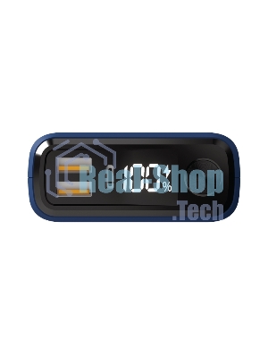 Портативный аккумулятор OLMIO QS-30, 30000mAh, 22.5W, QuickCharge3.0/PowerDelivery, LCD, темно-синий