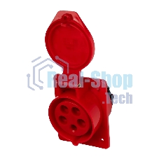 Розетка стационарная для скрытой установки PPC 425 3Р+РЕ+N 32А 380В IP44 Jazzway
