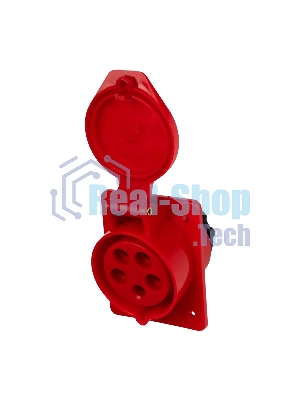 Розетка стационарная для скрытой установки PPC 425 3Р+РЕ+N 32А 380В IP44 Jazzway