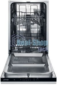 Встраиваемая посудомоечная машина Gorenje GV520E15, черная панель управления, 44.8 см, 9 компл., 47 дБ, класс A++