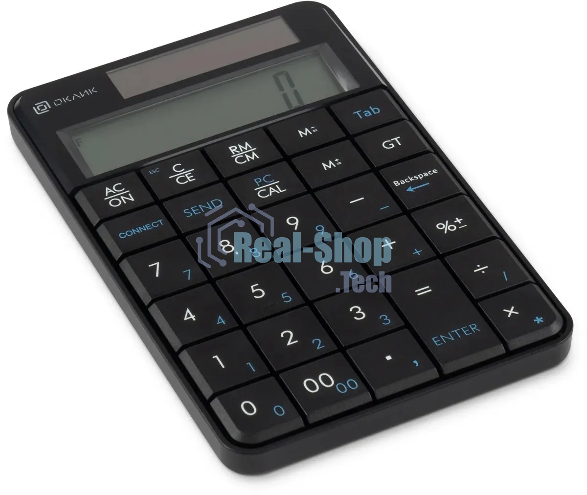 Числовой блок беспроводной Oklick K604W черный USB slim для ноутбука (1979325)