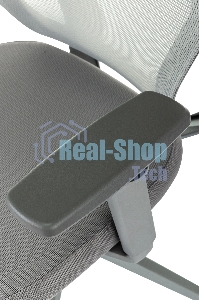 Кресло руководителя Бюрократ MC-G411N-H серый, сетка/ткань, с подголов. крестов. пластик, пластик серый