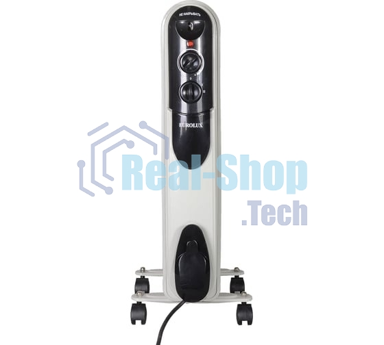 Обогреватель масляный EUROLUX ОМПТ-EU-7Н (7 секций) белый, 1500 Вт, 20 м2, термостат 67/3/18