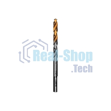 Сверло спиральное по металлу Denzel 6 x 93мм, Р6М5, Golden Tip