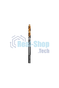 Сверло спиральное по металлу Denzel 6 x 93мм, Р6М5, Golden Tip