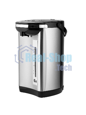Термопот Centek CT-1084 сталь, 6.0 л, 750 Вт, 2 способа подачи воды, двойная защита от перегрева