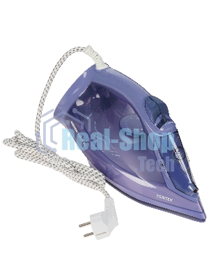 Утюг Centek CT-3300 фиолетовый, 2800 Вт, 60 г/мин, 190 г/мин, 600 мл