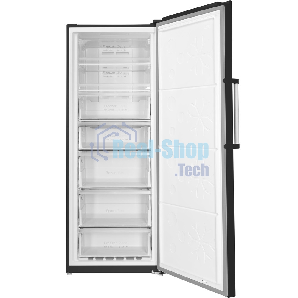 Морозильная камера Maunfeld MFFR185SB, черный, 380л, 7 ящиков