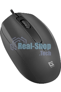 Мышь проводная Defender Alpha MB-507 черный, 1000 dpi, USB, кнопки - 3