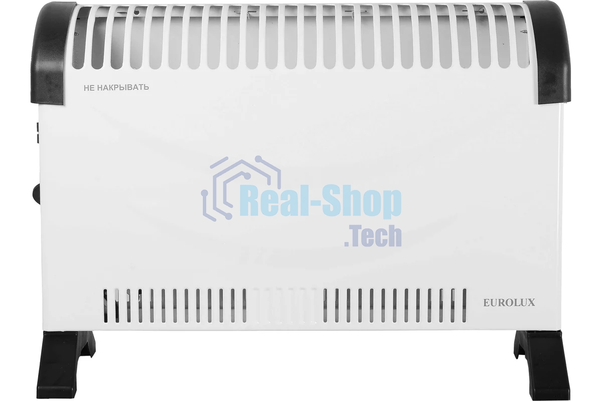 Конвектор Eurolux ОК-EU-2000C белый, 2000 Вт, 25 м2, термостат